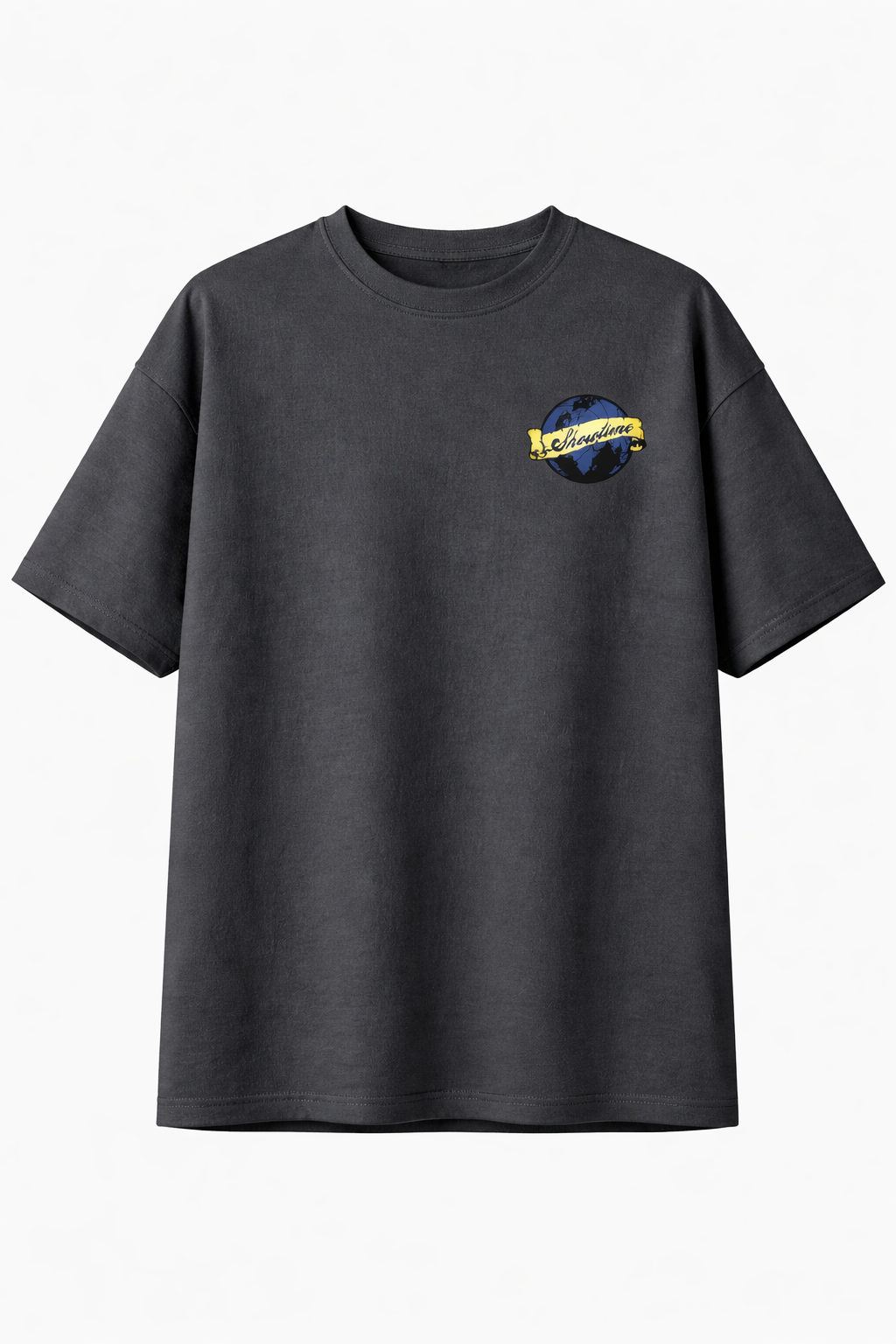 Showtime Flag Drop Shoulder Tee – Dark Grey