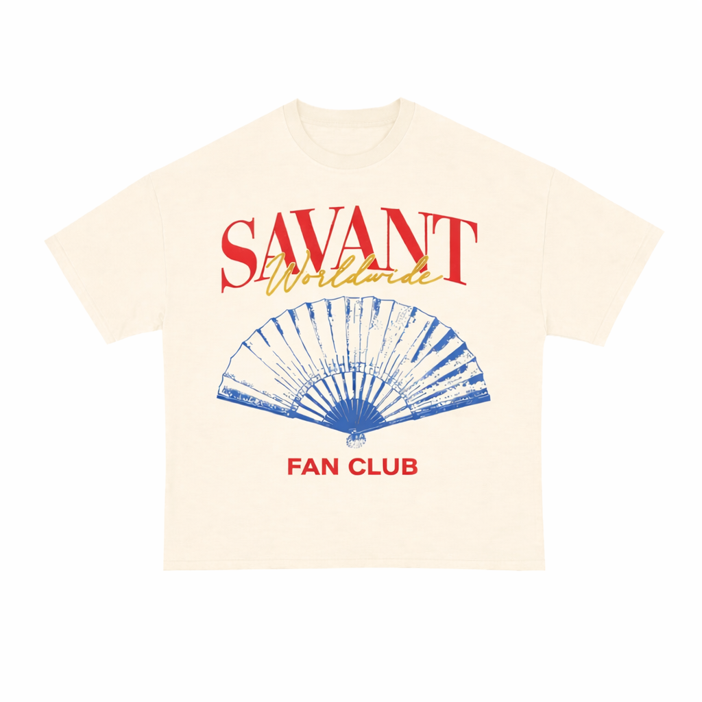 SAVANT “Fan Club” Tee – Cream
