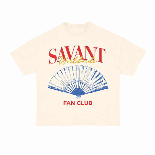 SAVANT “Fan Club” Tee – Cream